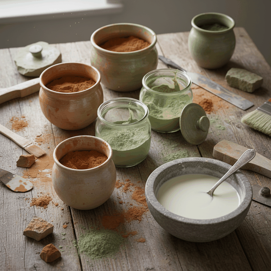 Pigments naturels chaux